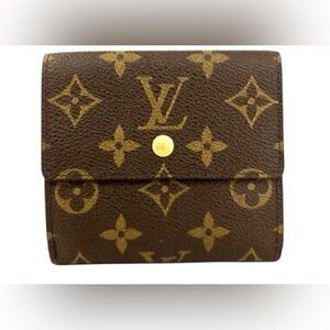 Louis Vuitton Monogram Compact Wallet in Brown